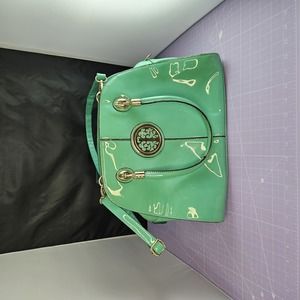 Dasein, Jade Green/Gold, Bags, Size: 14.5" L, 5.5" W, 11" H